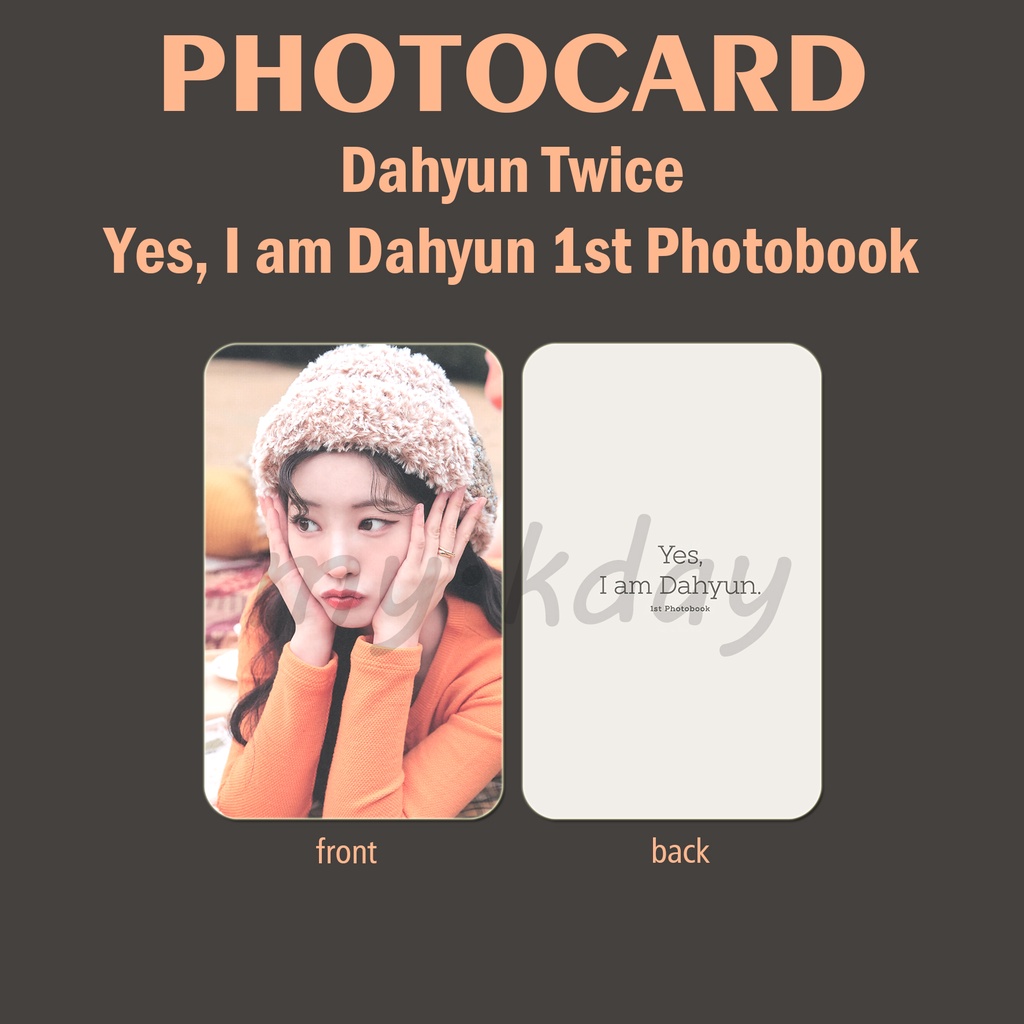 PC-0997, Unofficial Photocard Dahyun Twice Yes, I am Dahyun 1st Photobook 2 sisi
