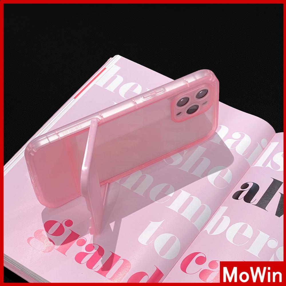 iPhone Case Silicone Soft Cover Folding Stand Clear Candy Color Airbag Shockproof Camera Cover Protection Compatible For iPhone 11 iPhone 13 Pro Max iPhone 12 Pro Max iPhone 7 Plus