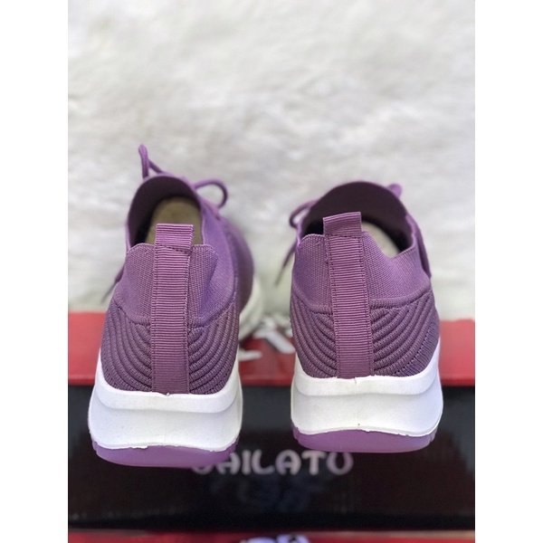 Sepatu slip on rajut import SAILATU UNGU sz 36-40