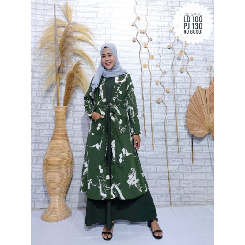SET CARDIGAN REMAJA //GAMIS 2 IN 1 //FASHION MUSLIM