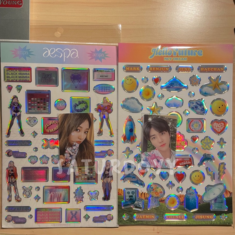 Epoxy Ningning Aespa (photocard) black mamba