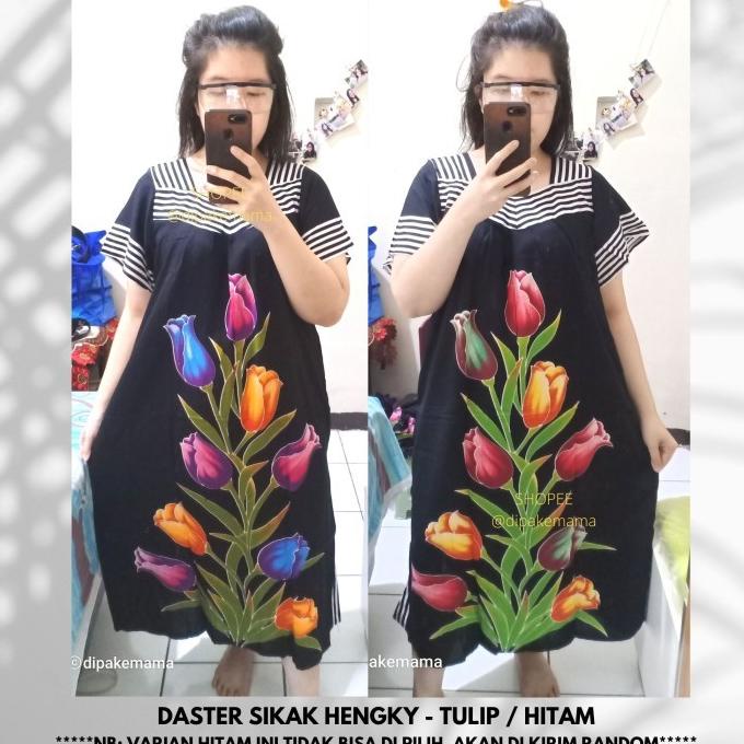 Daster Hengky / Daster Sikak / Daster Ibu Motif Tulip