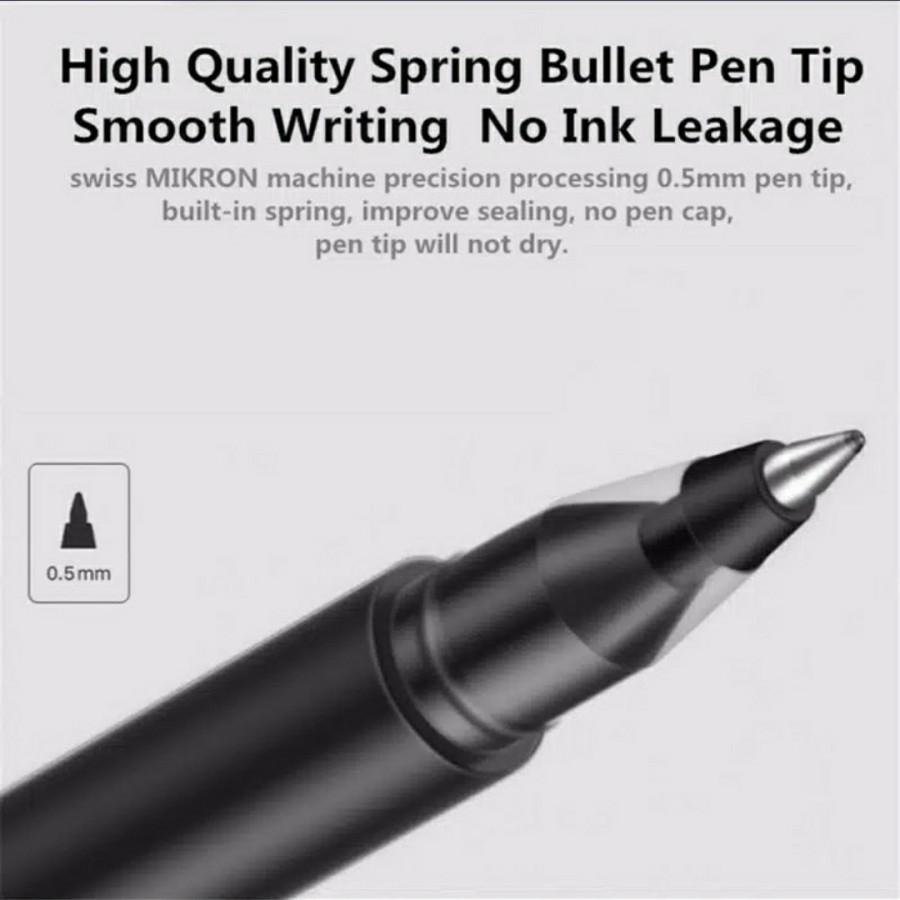 MI PEN GEL 0.5MM 10pcs/pack - Pulpen Pena