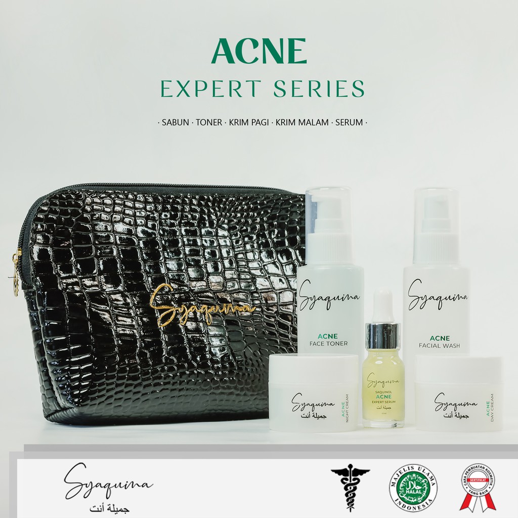 Syaquina Expert Paket Acne Series / Skincare Kulit Jerawat & Berminyak / Formulasi Dokter BPOM & MUI-7