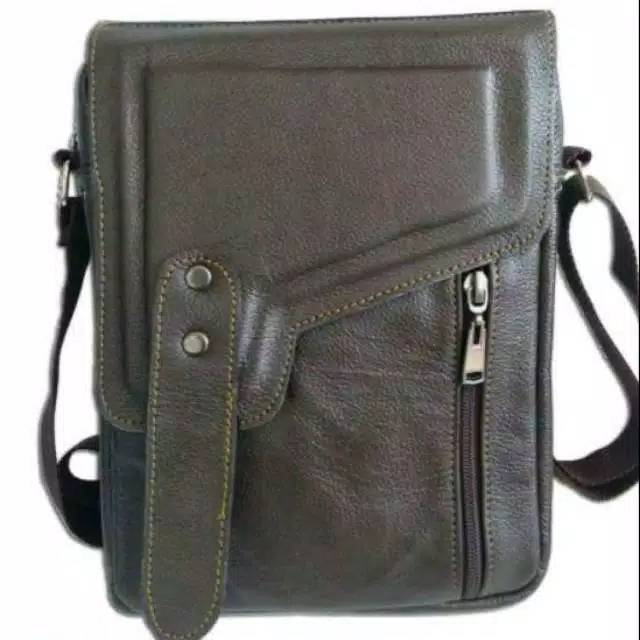 tas selempang pria kulit asli bisa cod
