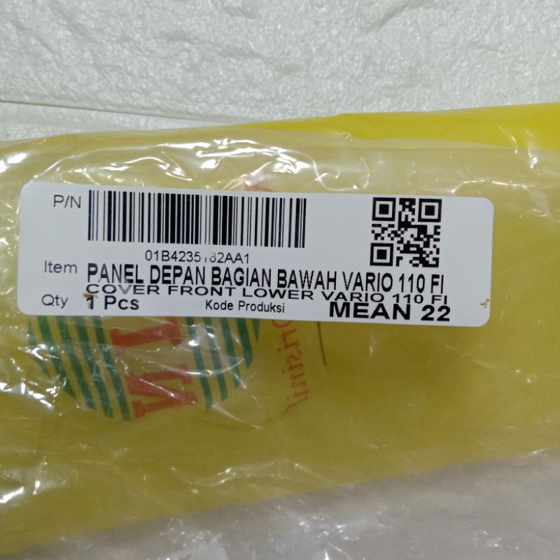 Panel Depan Bagian Bawah Honda Vario 110 Fi Murah Sesuai Foto Dan Vidio Panel Depan Bagian Bawah Vario 110 Fi WIN
