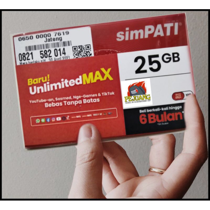 SP Telkomsel 25GB + Unlimited