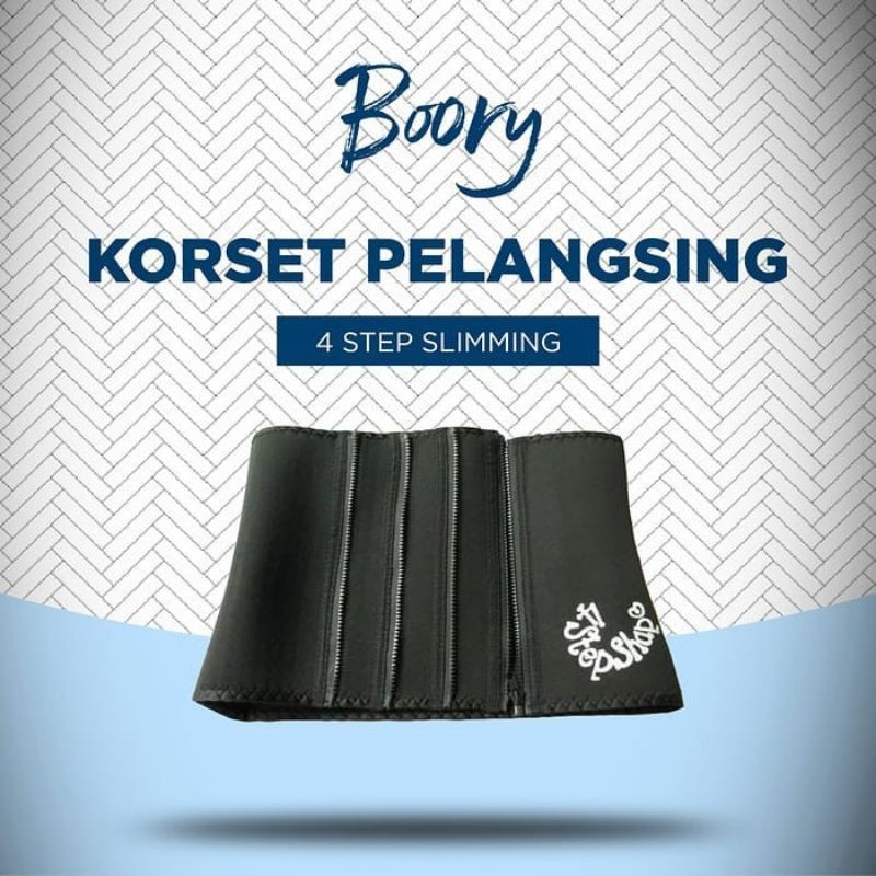 korset Pelangsing slimming belt  4 step body slim pengecil perut