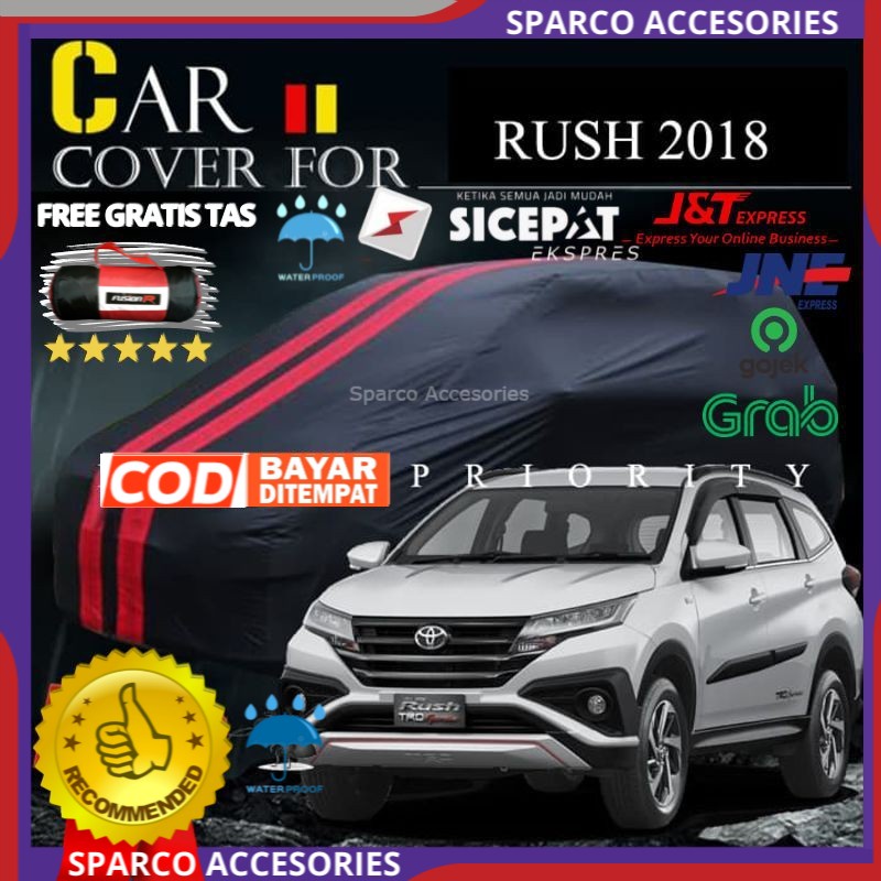 Cover Sarung Mobil Toyota All New Rush Terios Warna Premium Anti Air Waterproof Body Cover All New r