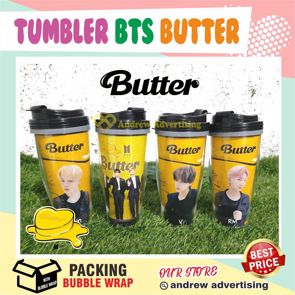 BOTOL MINUM KPOP BTS BUTTER EDITION