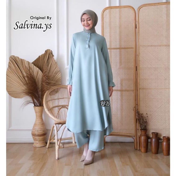 ONE SET SETELAN MANONA DAILY BUSUI TUNIK WANITA SET MOSCREPE  REMAJA KONDANGAN-3