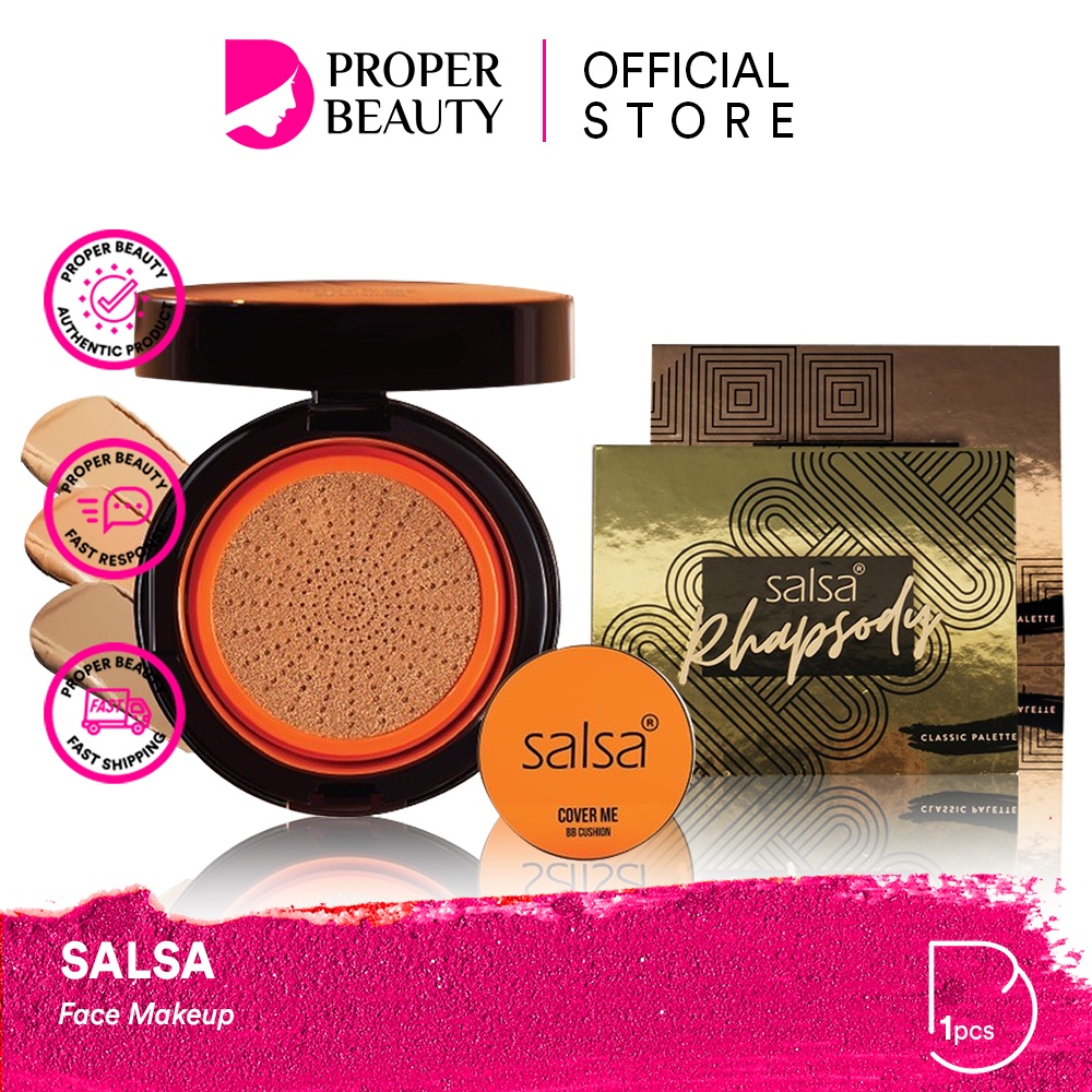 SALSA Face Make Up Indonesia / Micellar Water Primer Base Setting Spray Foundation Loose Compact Powder Cushion BB CC Cream Concealer Lip Blush On Eyeshadow Highlighter Contour Eyebrow Eyeliner Mascara Palette Lipstick / Cosmetic Makeup Kosmetik Wajah