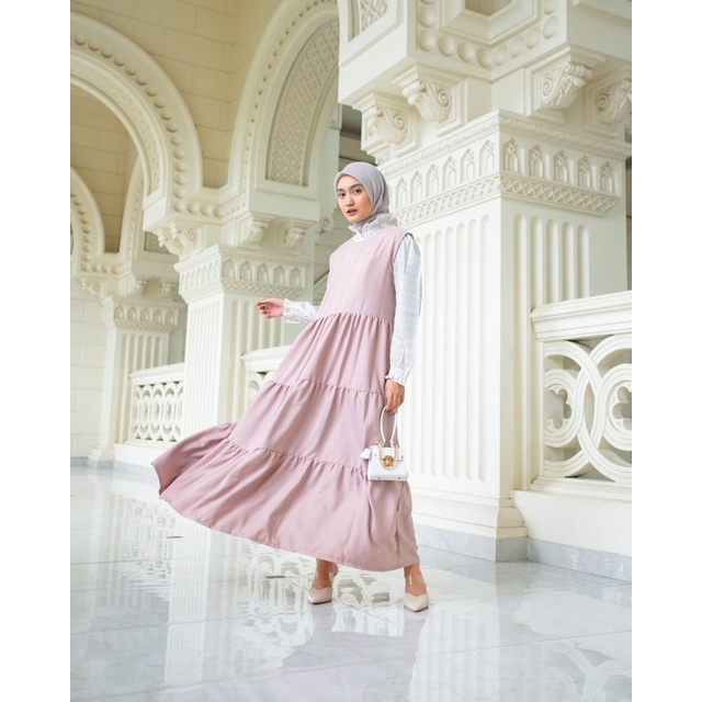 INNER DRESS | INNER DRESS SLEEVELESS | INNER DRESS TANPA LENGAN | INNER RUFFLE BY VITAFA ID