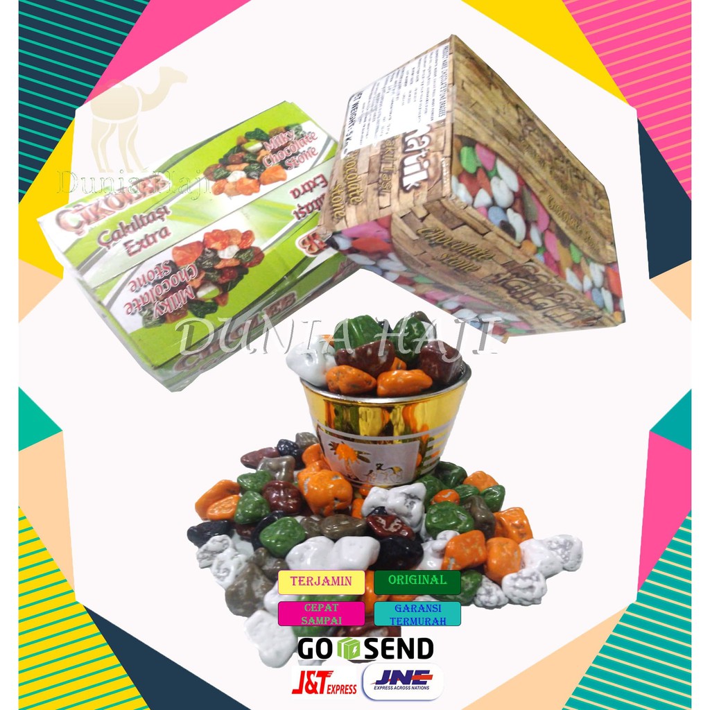 

Termurah Coklat Kerikil Khas Arab Cokelat Batu /DUS5KG Oleh Oleh Haji dan Umroh
