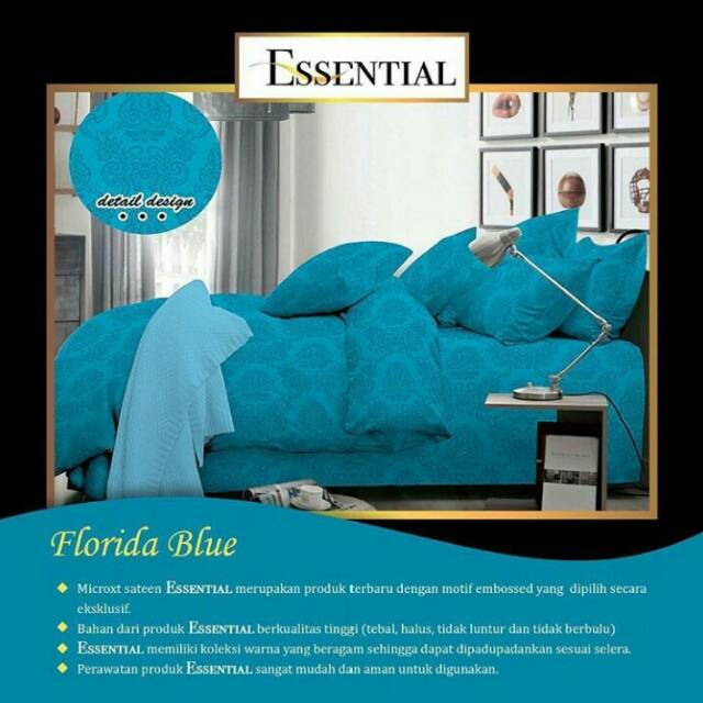 KAIN BAHAN SPREI METERAN KATUN EMBOS MOTIF FLORIDA