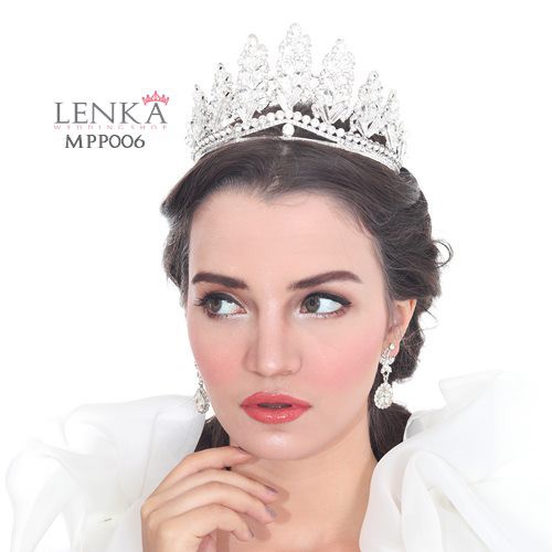 [STOK TERBATAS] AKSESORIS WANITA HEADPIECE MAHKOTA PESTA BRIDAL CROWN MPP006