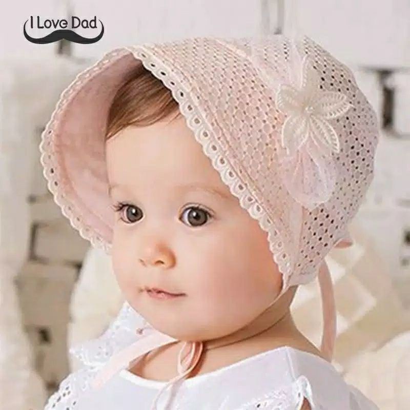 TOPI BONET BAYI TOPI BONET ANAK IMPORT TOPI RENDA TOPI SILVER STAR TOPI BABY KUPLUK RENDA SUN HATS