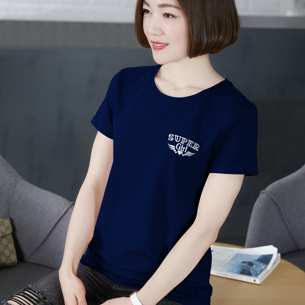 ATASAN WANITA BORDIR BAJU ATASAN FASHION T SHIRT WANITA CEWEK PEREMPUAN CANTIK BEBY TERRY KAOS OBLONG T-SHIRT WANITA