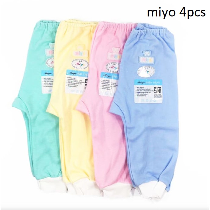 LIBBY 3 Pcs Celana Panjang 0-3M 3-6M SML POLOS Pampers Bayi Baby Warna CBKS