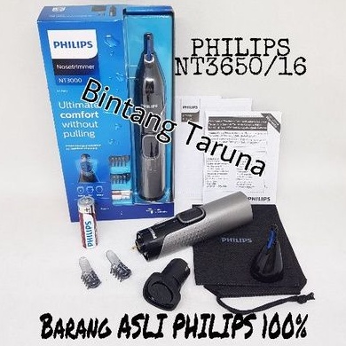 Nose Trimmer Philips NT3650/16 Nosetrimmer Philips NT3650 Alat cukur bulu hidung Philips NT3650/16