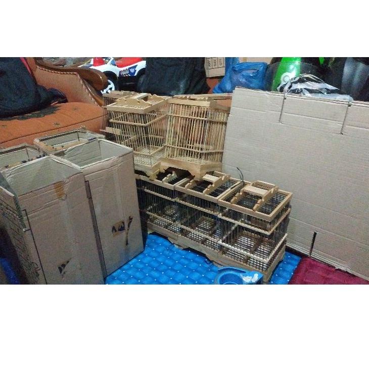 Langsung Beliii.. Sangkar Burung Pleci Kayu Koper Mini Murah
