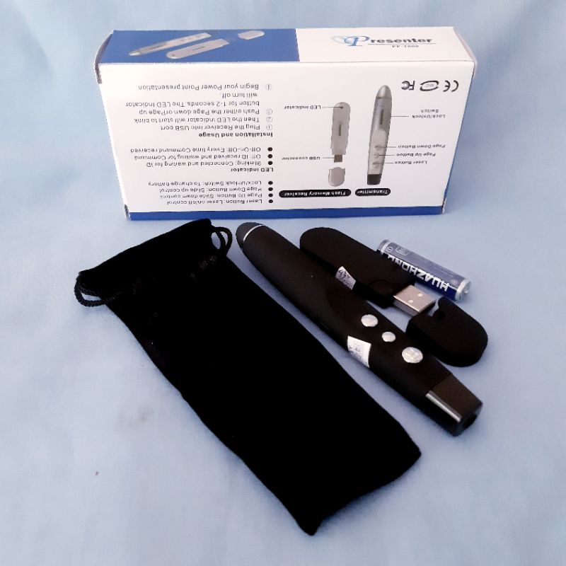 POINTER LASER PRESENTER, WIRELESS LASER POINTER PRESENTER PP 1000