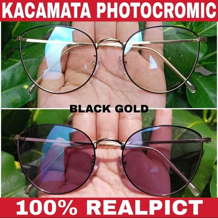 KACAMATA FREE BOX DAN LAP PHOTOCROMIC BLUERAY ANTIRADIASI FRAME OPTIK TITANIUM KOREAN STYLE WANITA PRIA TERBARU