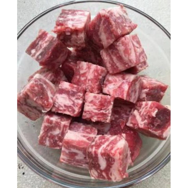 

Saikoro beef wagyu CL Cubes steak 3cmx3cm pack 250gr