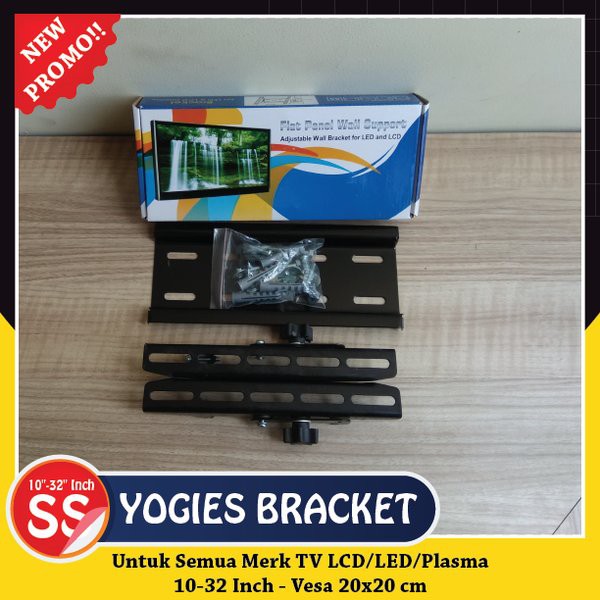 Promo BRACKET TV LED 14-32 - BRAKET TV LCD 10-32 BREKET TV - YOGIES BRACKET BANDUNG Murah