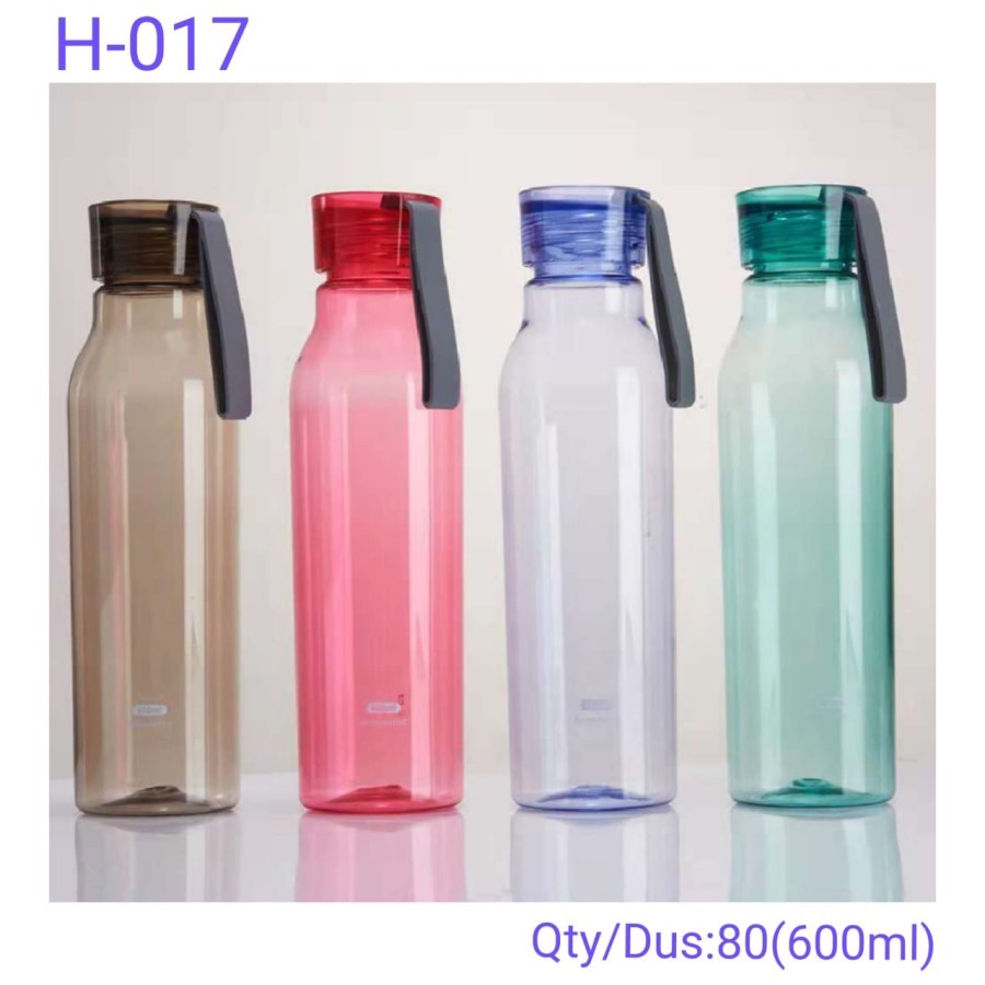 LT- [200 GR] H017 Botol Minum Plastik Polos 600ml / Botol Minum Polos 600ml H-017