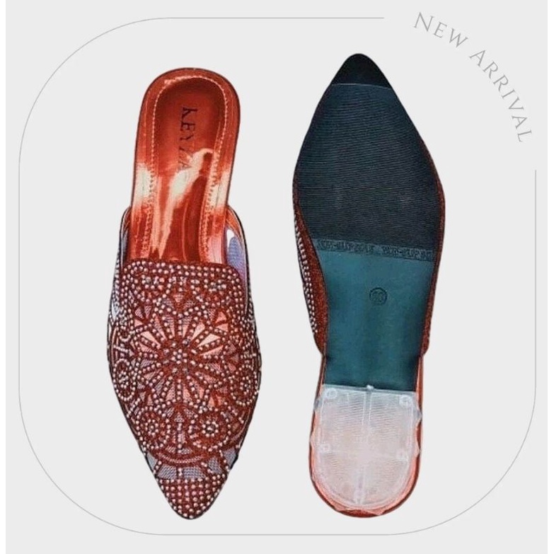 WEDDING SHOES HAK KACA PREMIUM / SANDAL PESTA WANITA