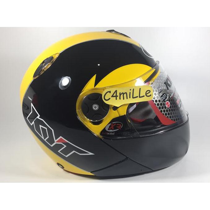 Helm Full Face KYT Xrocket / x rocket black yellow