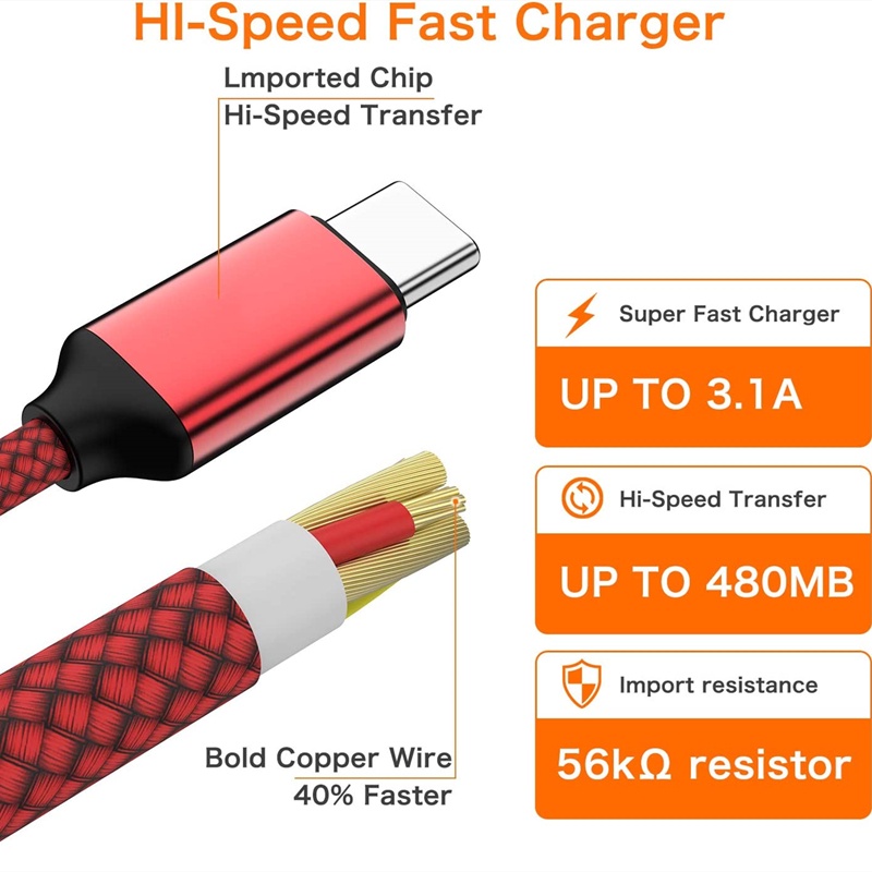 Dllencase VIVO Dllencase Kabel Charger USB Tipe C Fast Charging Untuk iPhone 13 12 11 Pro XR Xs Max Samsung Galaxy Xiaomi OPPO A310