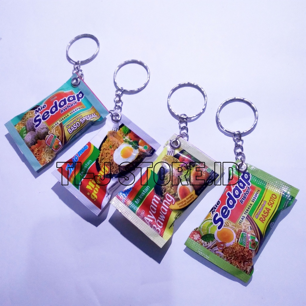 Gantungan kunci Souvernir Miniatur Snack Makanan Replika