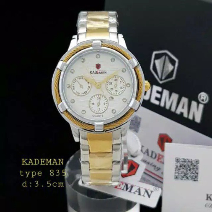 Jam wanita Kademan 835 original tahan air