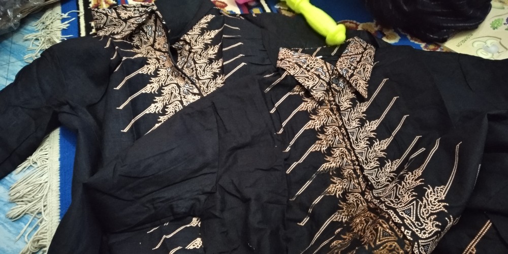 Emhabatik | Batik Couple Tunik Kemeja Ready Sragam Emhabatik Tunik Ziper Depan Terlaris