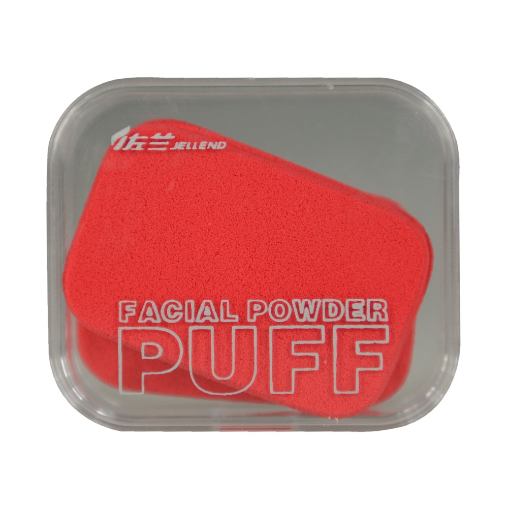 FACIAL POWDER PUFF KOTAK/ MAKE UP SPONGE KOTAK DENGAN CASING/ ISI 4/ Z0014