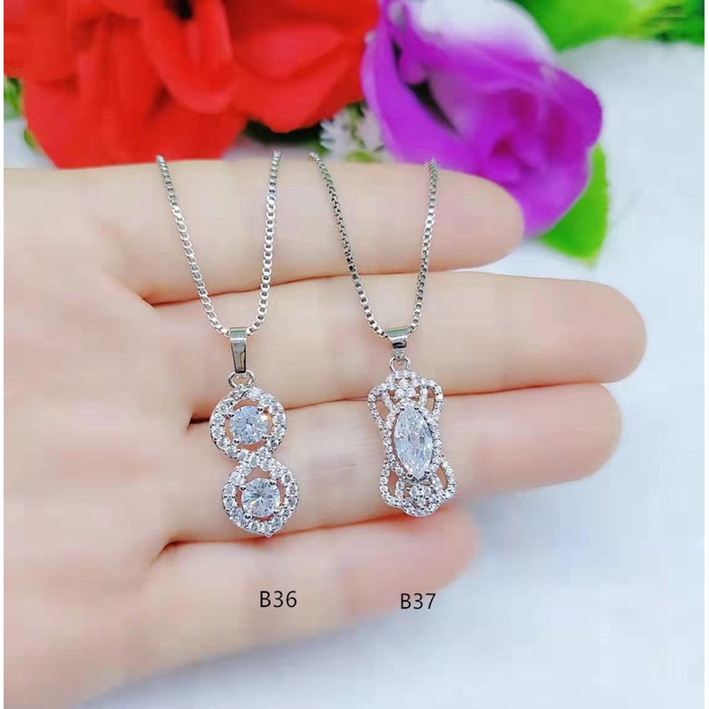 Kalung Xuping Permata Lapis Emas Perhasan B32-37