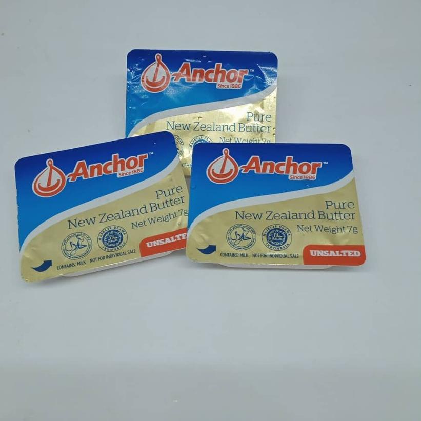 

Special - Anchor Unsalted Butter 10 mini cups 7g dengan Food Container