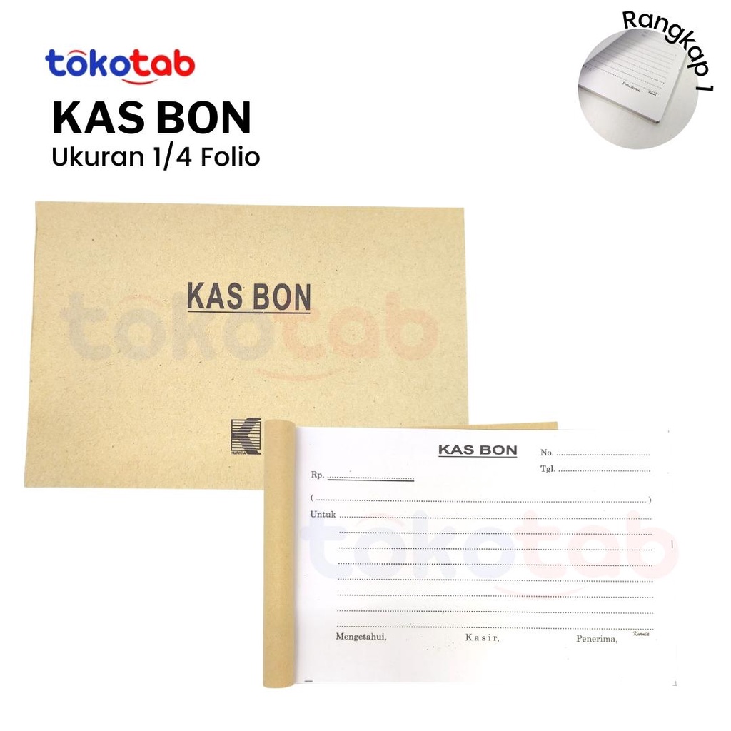 

Tokotab - Kas Bon Kurnia 1/4F 100X1