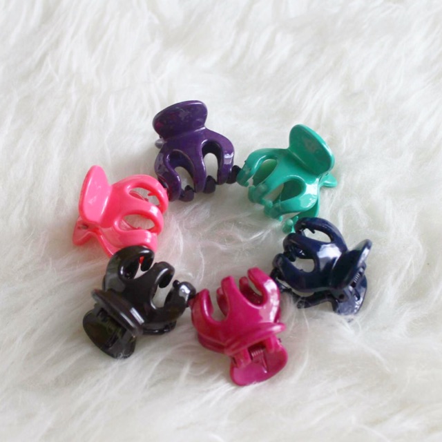 Jedai mini Glossy / Jedai Import / Jepitan Rambut kecil / Jedai Kecil Murah / Jedai Ungu Hijau Fanta