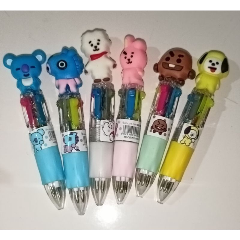 

PULPEN 4 WARNA / BT21 / PULPEN KARAKTER / PULPEN MINI