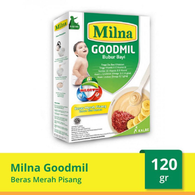 Milna Goodmil / Bubur Bayi Instan - 120gr (Tersedia varian rasa)