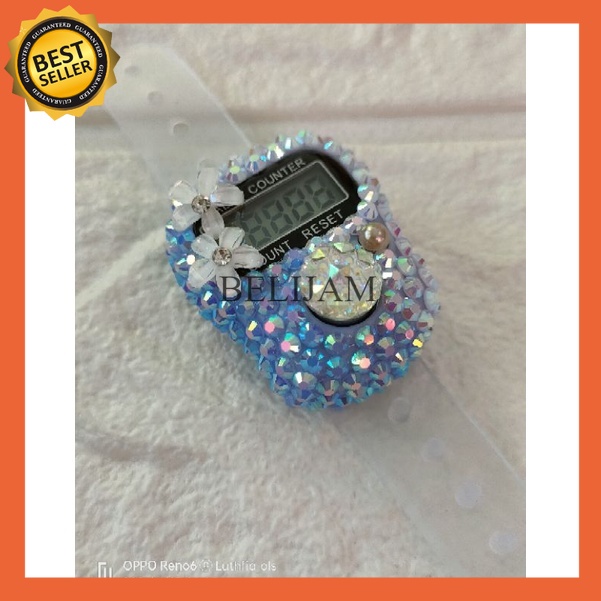 TASBIH DIGITAL CANTIK / TASBIH DIGITAL SWAROVSKI [Bunga 2] tasbeh - tasbih digital - tasbih digital 