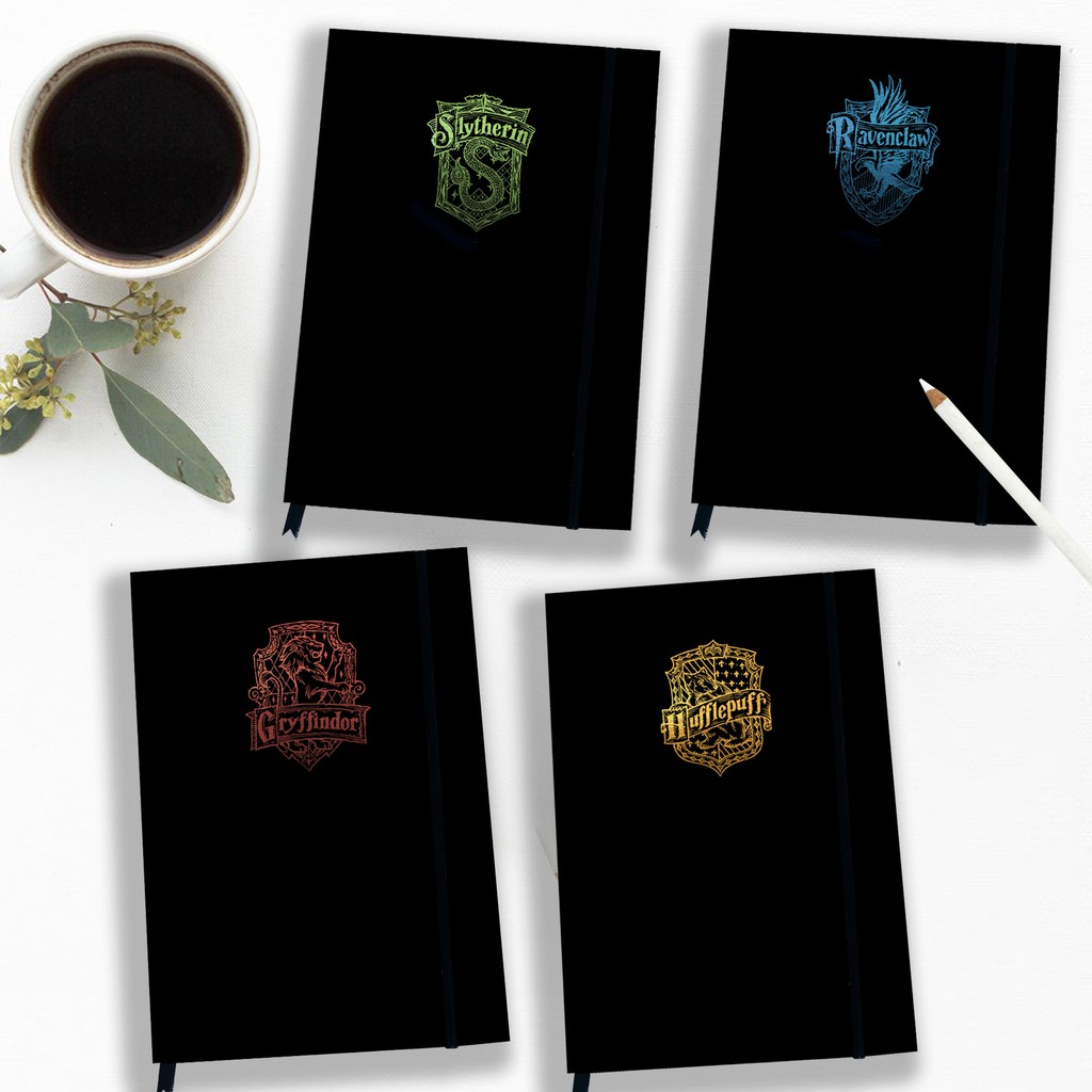 

[BLACK DOTTED SERIES] HARRY POTTER HARDCOVER NOTEBOOK buku tulis A5 dotted sekolah bullet journal