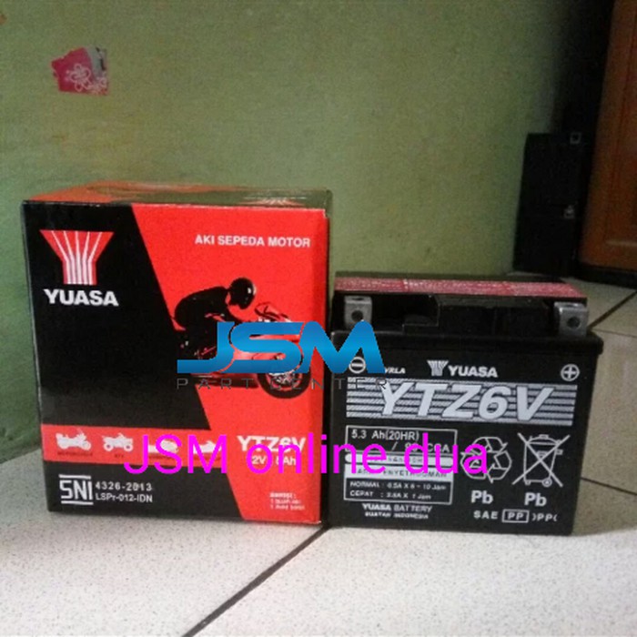 ACCU AKI YUASA YTZ 6V ORI YUASA ORI ORIGINAL