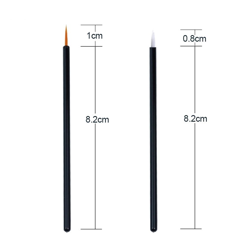 Eyebrow Eyelash Extension Brush /Eyeliner Makeup Brushes With Covers / Beauty Makeup Tools Wand Applicator For Make Up, Nails