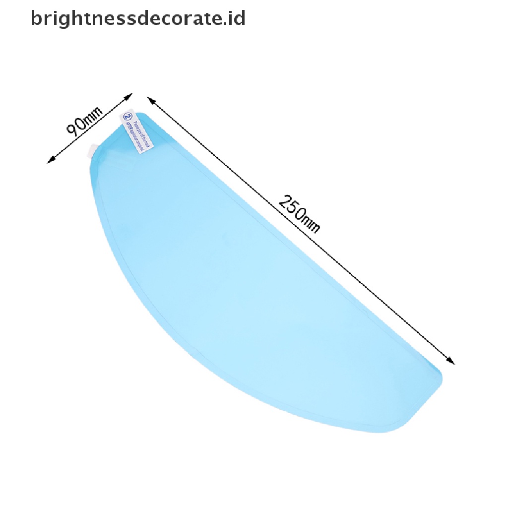 1x Lensa Film Helm Universal Anti Kabut Tahan Hujan Untuk Sepeda Motor