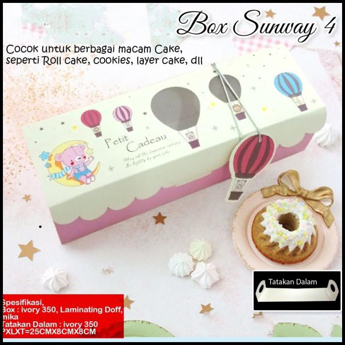 

Box Sunway-4 / Box Lapis Legit Gulung / Box Cookies (25X8X8Cm) - 6Pcs