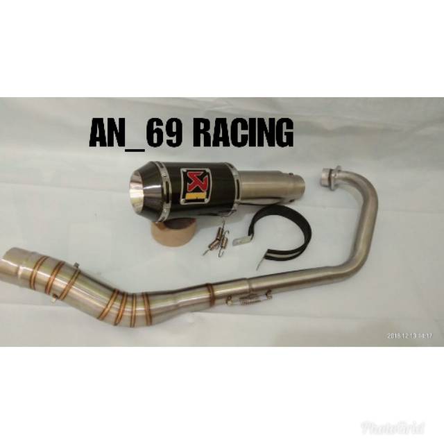 Knalpot akrapovic carbon vixion